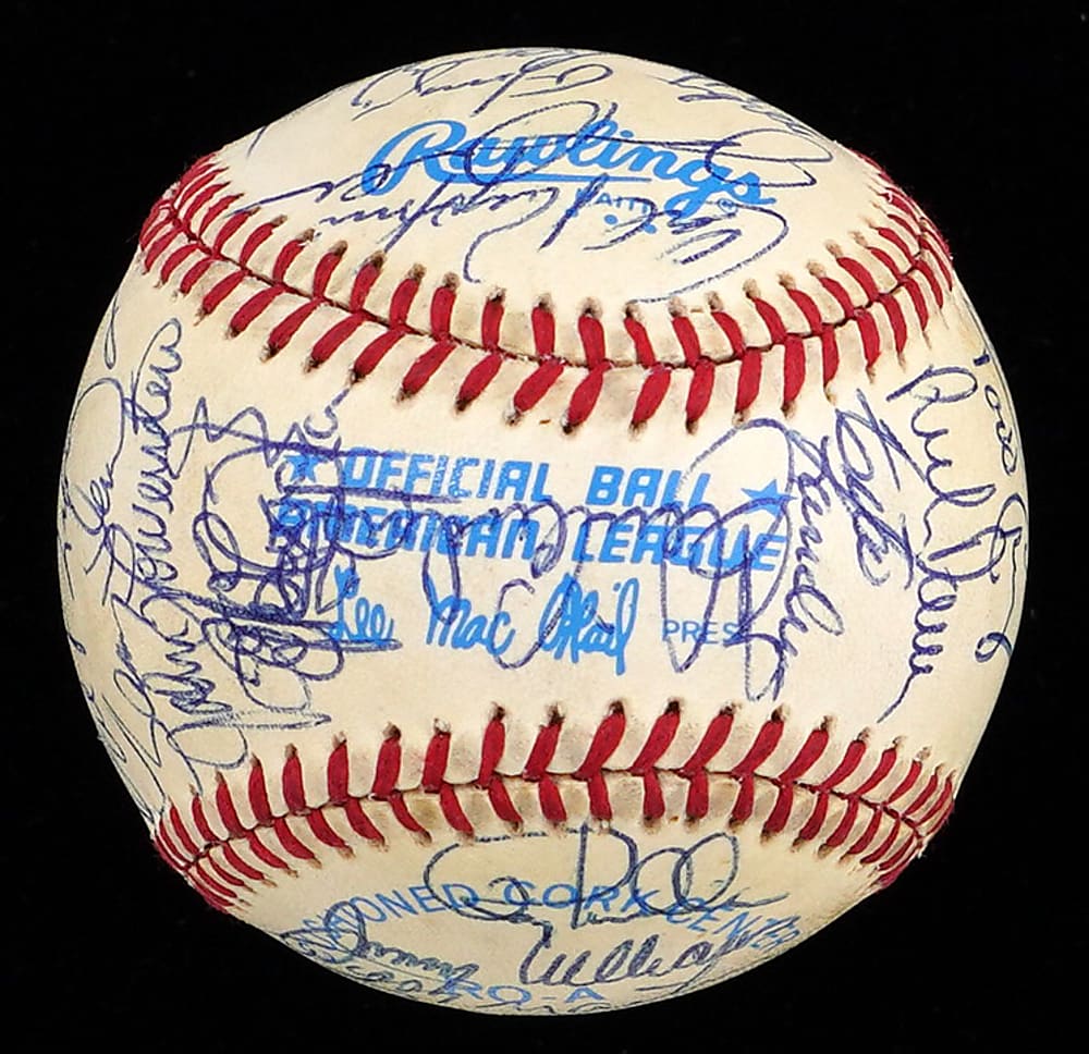 1983 World Champions Baltimore Orioles Team Signed OAL/MacPhail Baseball with (32) Signatures Including Ripken Jr. , Murray, Palmer, Ripken Sr. - Full JSA LOA