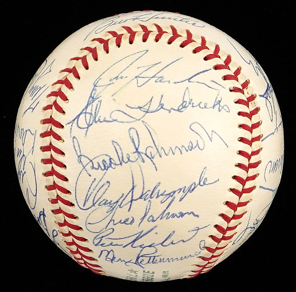 1970 World Champions Baltimore Orioles Team Signed OAL/Cronin Baseball with (27) Signatures Including Palmer, B. Robinson, F. Robinson, Weaver - Full JSA LOA