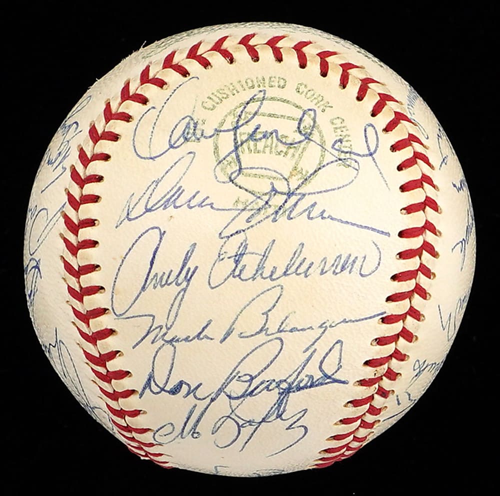 1970 World Champions Baltimore Orioles Team Signed OAL/Cronin Baseball with (27) Signatures Including Palmer, B. Robinson, F. Robinson, Weaver - Full JSA LOA