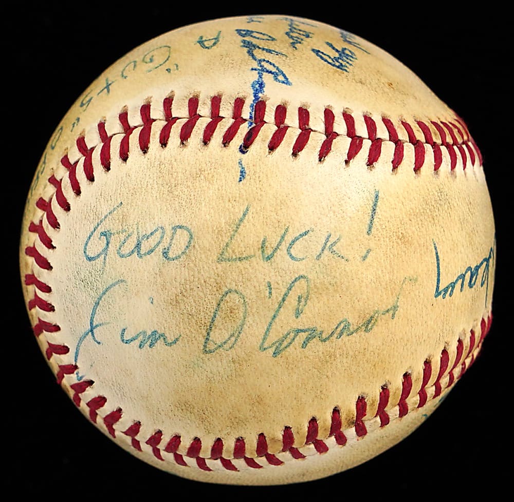 1979 Baltimore Orioles Vs. Chicago White Sox Opening Day Memorial Baseball Signed by Umpire Crew (6) + Earl Weaver