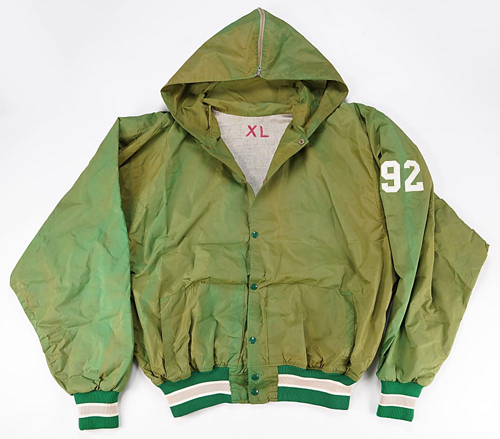 Circa 1990 Reggie White Philadelphia Eagles Signed Game-Worn Sideline Jacket - Full JSA LOA & GF LOA