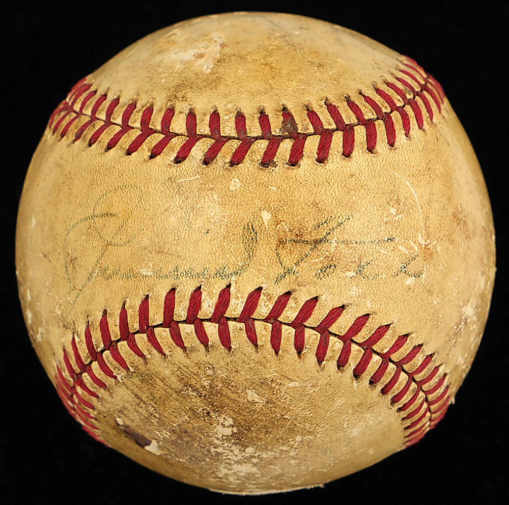 Jimmie Foxx Single-Signed OAL/Harridge Baseball - Full JSA LOA