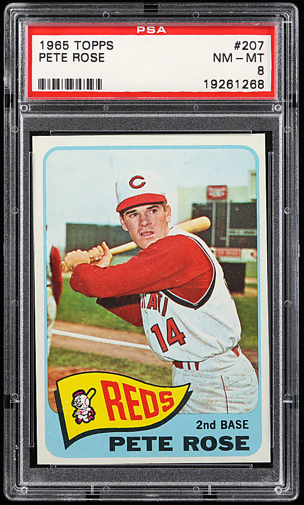 1965 Topps #207 Pete Rose PSA NM-MT 8