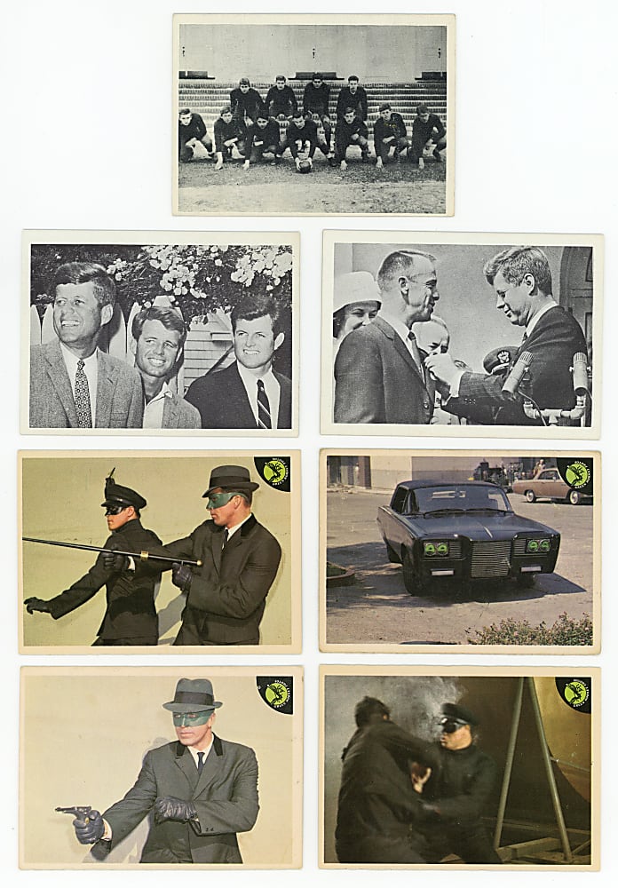 1964-1966 Non-Sport Complete/Near-Complete Sets (3) with Get Smart, Green Hornet & JFK