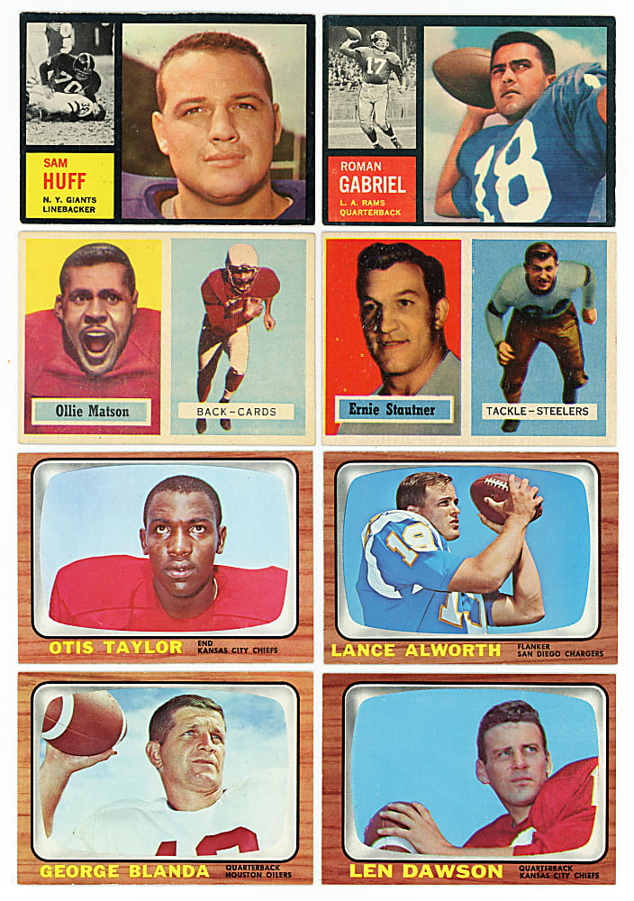 1952-1966 Football Shoebox Collection (596) with (80+) Hall of Famers & Many Stars