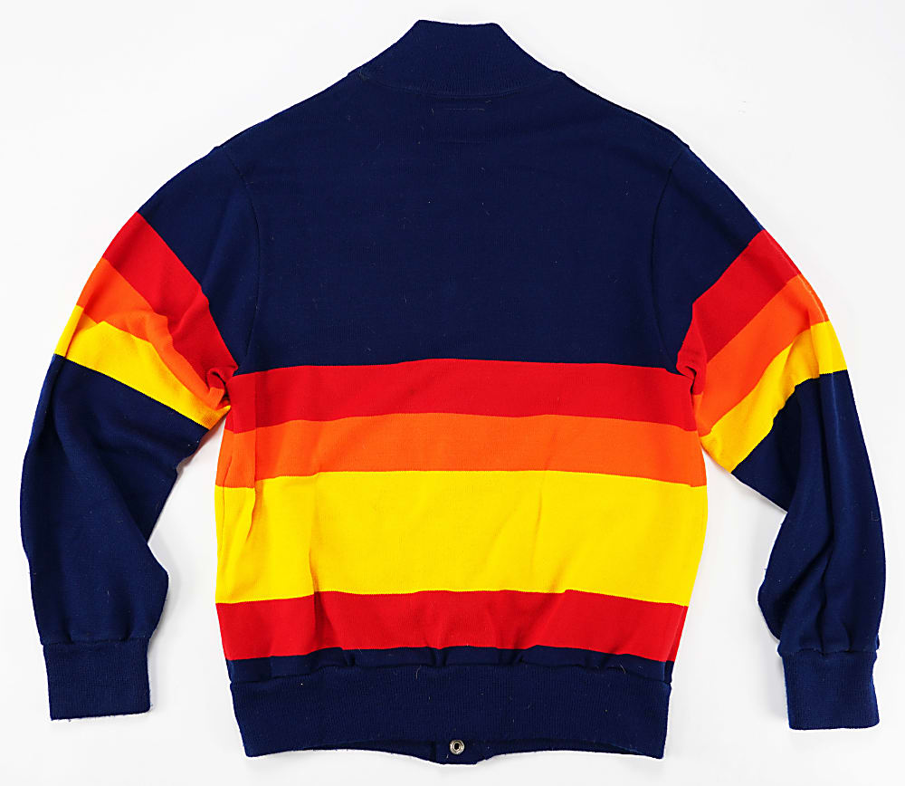 1980s Nolan Ryan Signed Houston Astros Team-Issued Sand Knit Sweater/Cardigan