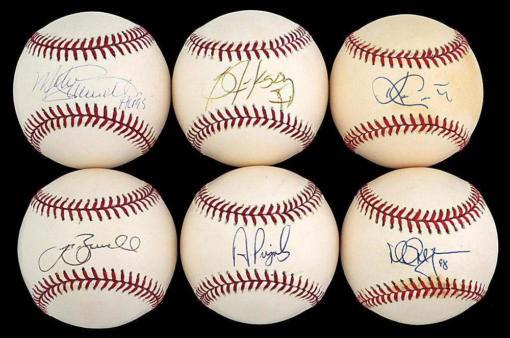 Single-Signed Baseball Collection (30) with Loaded Stars including Schmidt, Pujols & McGwire