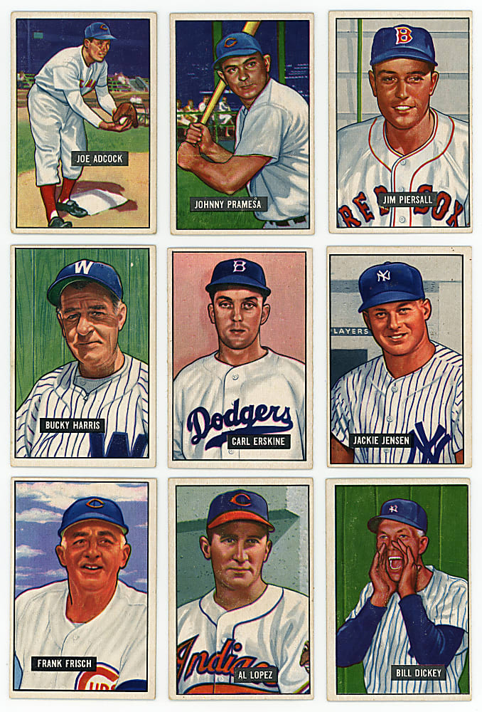 1951 Bowman Near Complete High Number Set (70/72)