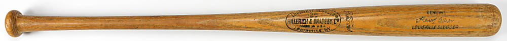 1970-1972 Hank Aaron Atlanta Braves Game-Used Bat PSA/DNA GU 7 from Teammate Bob Aspromonte