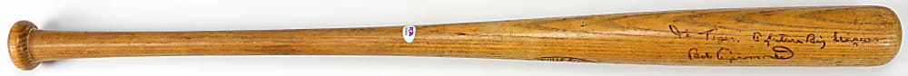 1970-1972 Hank Aaron Atlanta Braves Game-Used Bat PSA/DNA GU 7 from Teammate Bob Aspromonte
