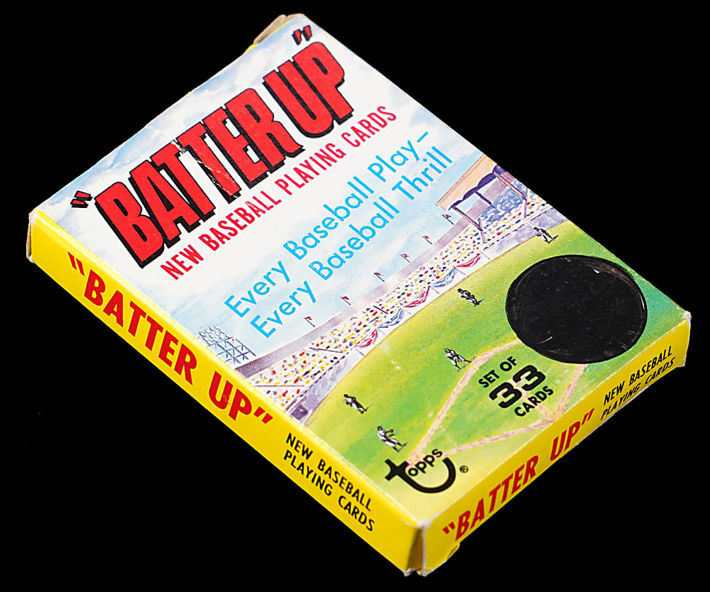 1968 Topps Game Complete Set (33) with Original Topps "Batter Up" Factory Set Display Box