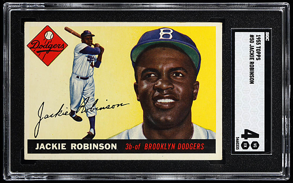 1955 Topps #50 Jackie Robinson Full Diamond SGC VG/EX 4