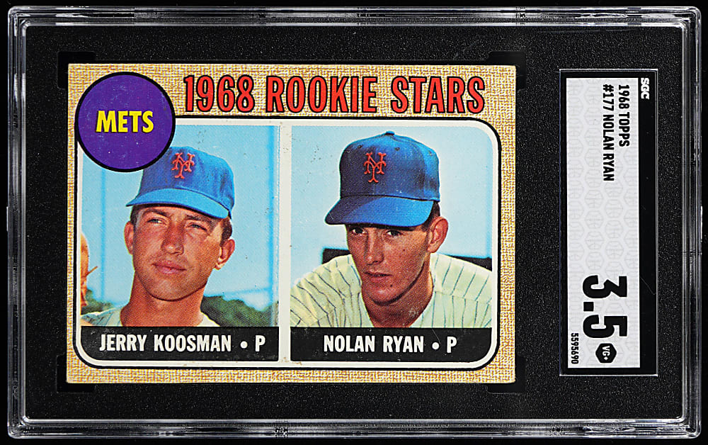 1968 Topps #177 Nolan Ryan Rookie SGC VG+ 3.5