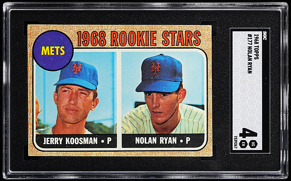1968 Topps #177 Nolan Ryan Rookie SGC VG/EX 4