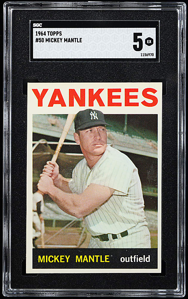 1964 Topps #50 Mickey Mantle SGC EX 5