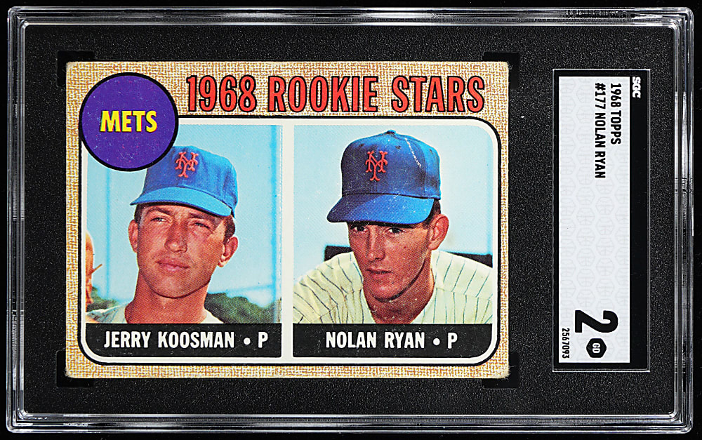 1968 Topps #177 Nolan Ryan Rookie SGC GOOD 2