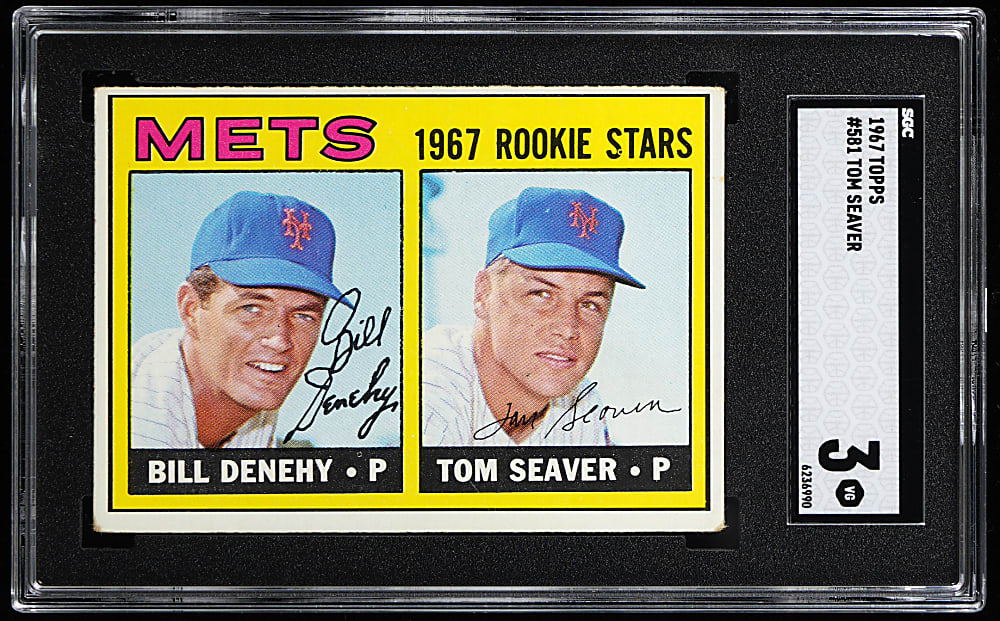 1967 Topps #581 Tom Seaver Rookie High Number SGC VG 3