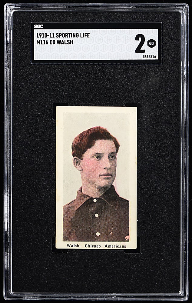 1910-1911 M116 Sporting Life Ed Walsh SGC GOOD 2