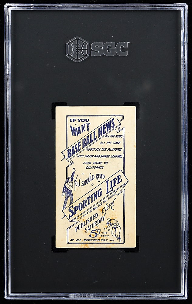 1910-1911 M116 Sporting Life Ed Walsh SGC GOOD 2