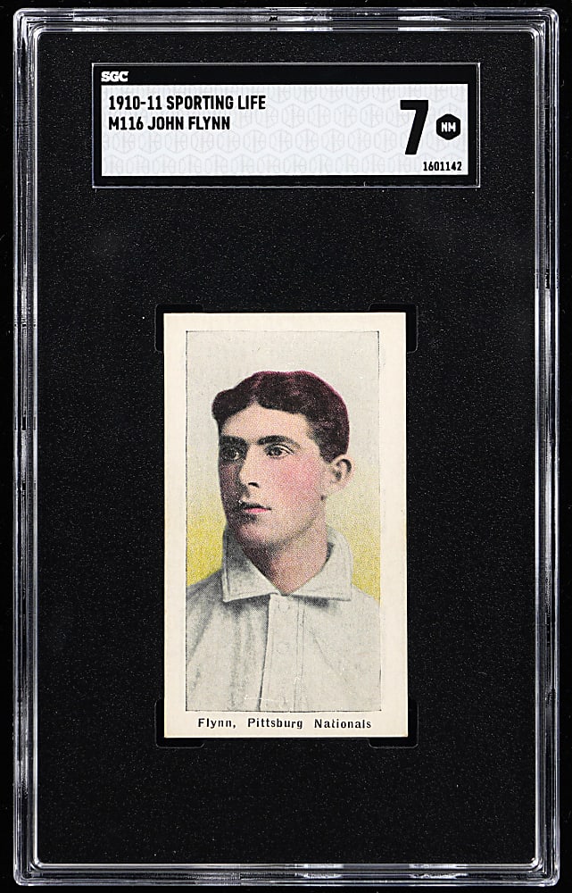 1910-1911 M116 Sporting Life John Flynn SGC NM 7 - Highest Graded!