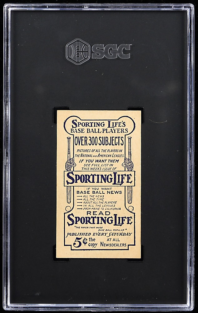 1910-1911 M116 Sporting Life John Flynn SGC NM 7 - Highest Graded!