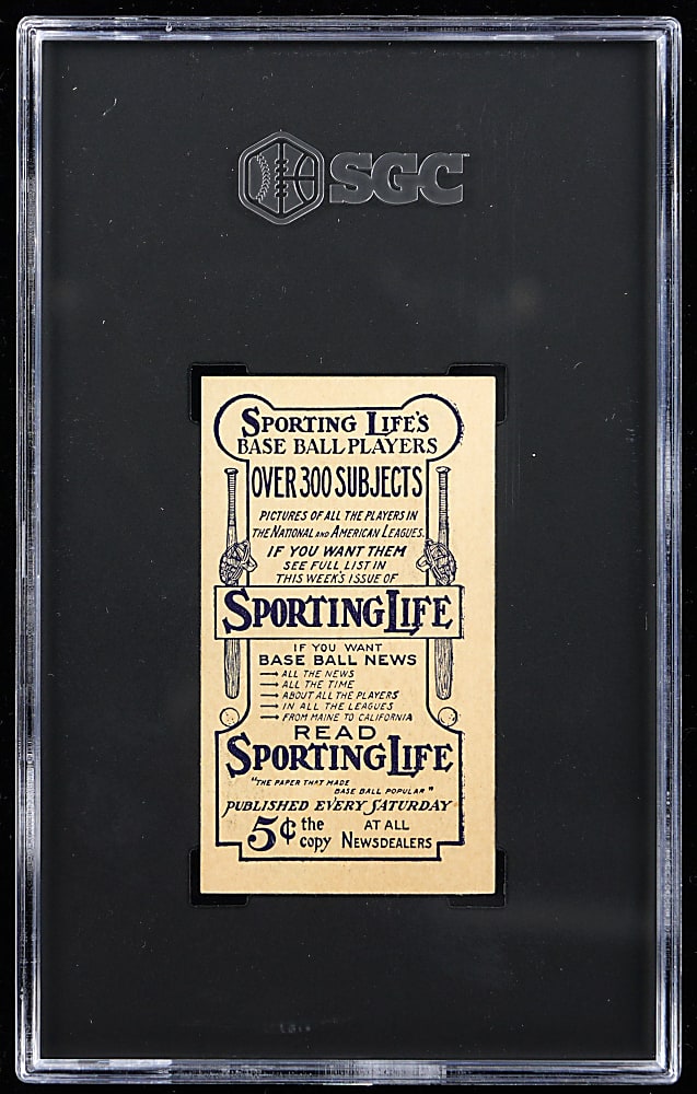 1910-1911 M116 Sporting Life George McBride SGC EX/NM 6