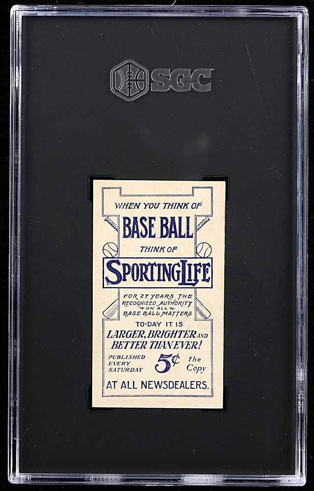 1910-1911 M116 Sporting Life Christy Mathewson Pastel SGC Authentic