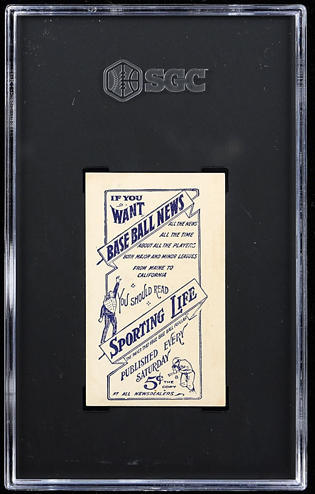 1910-1911 M116 Sporting Life Roger Bresnahan Pastel Background SGC VG 3