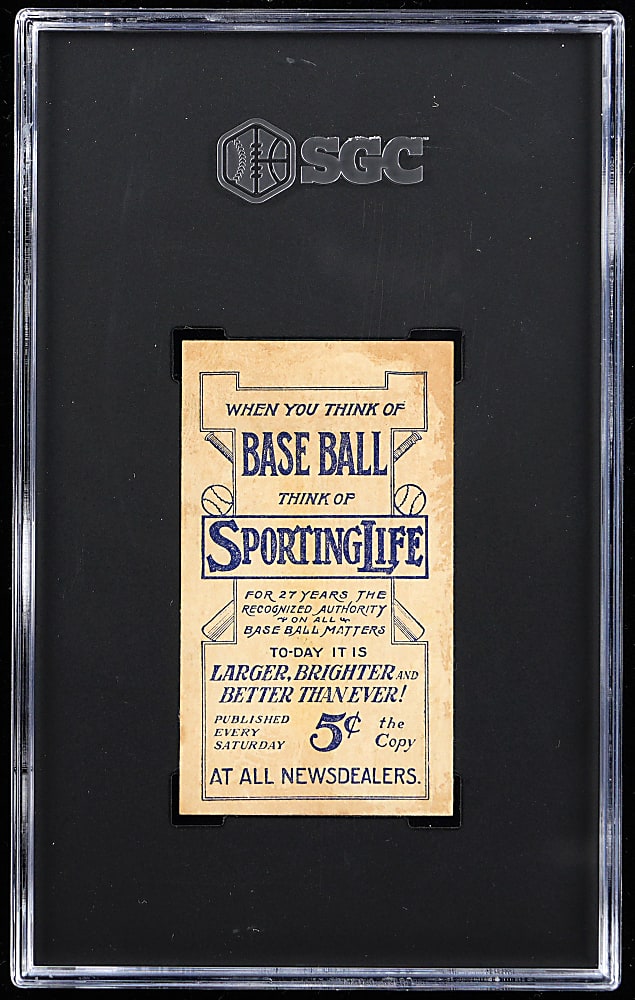 1910-1911 M116 Sporting Life Frank Chance Pastel Background SGC VG 3