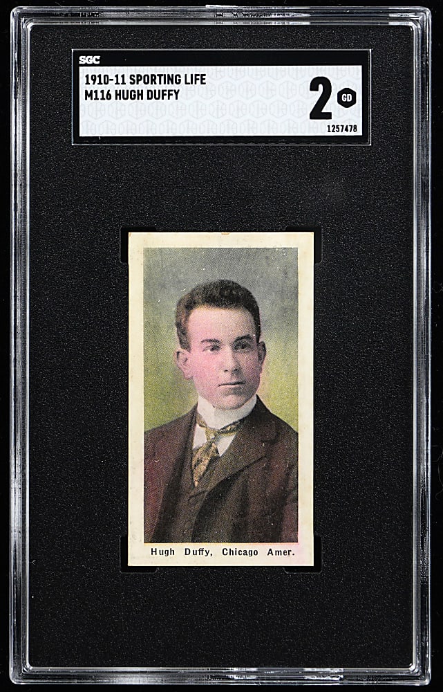 1910-1911 M116 Sporting Life Hugh Duffy SGC GOOD 2