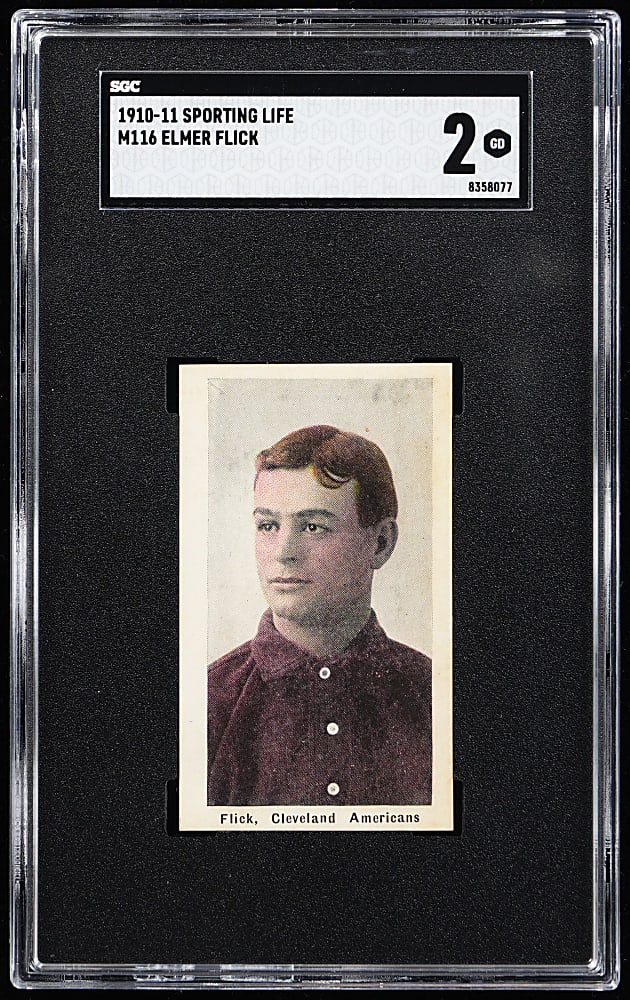 1910-1911 M116 Sporting Life Elmer Flick SGC GOOD 2