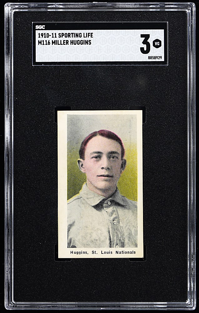 1910-1911 M116 Sporting Life Miller Huggins SGC VG 3