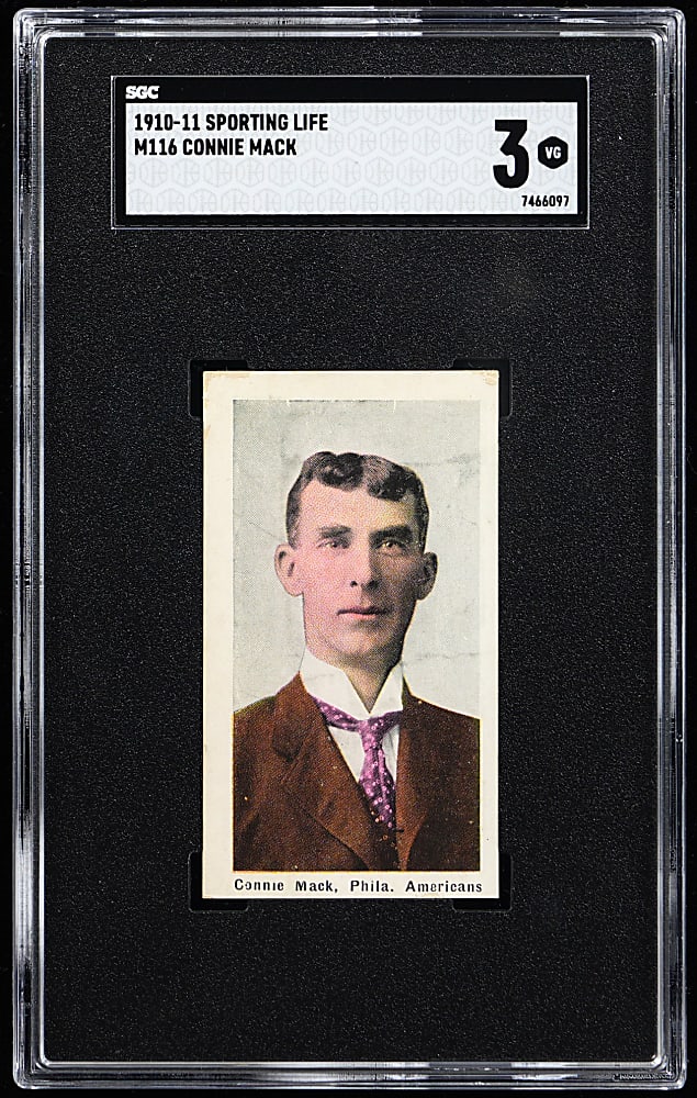 1910-1911 M116 Sporting Life Connie Mack SGC VG 3