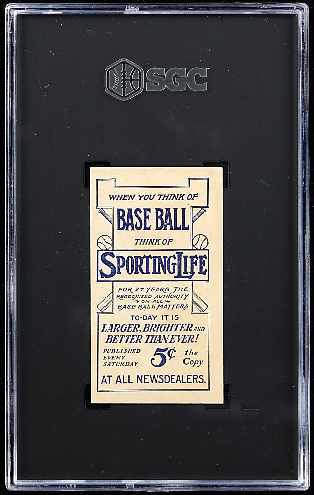 1910-1911 M116 Sporting Life Connie Mack SGC VG 3