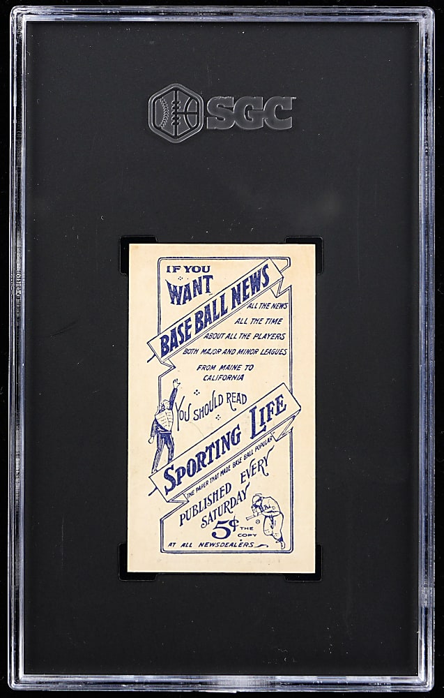 1910-1911 M116 Sporting Life Joe Tinker Blue Back SGC VG 3