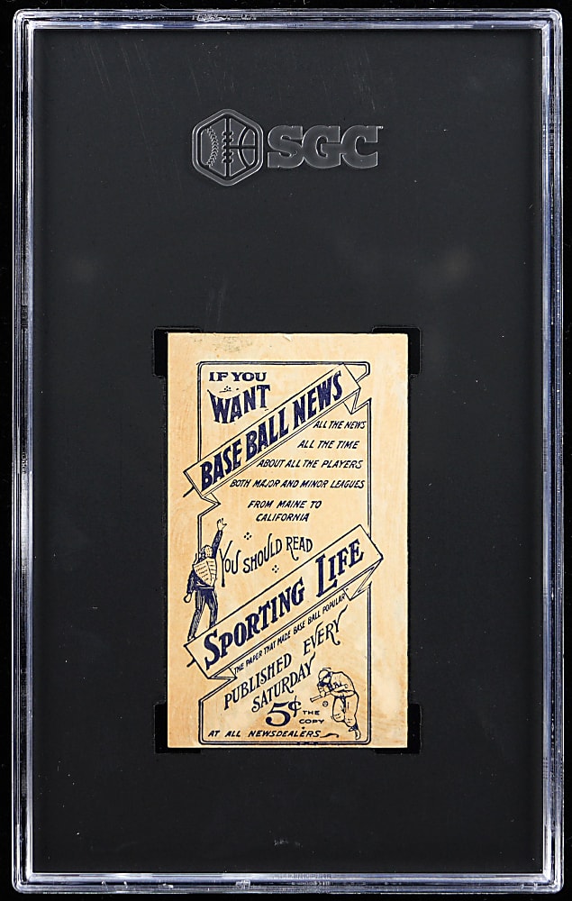 1910-1911 M116 Sporting Life Bobby Wallace SGC Authentic