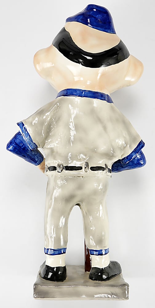 1950s Gibbs-Conner Brooklyn Dodgers Bum Exceedingly Rare 25” Promotional Porcelain Mascot Statue