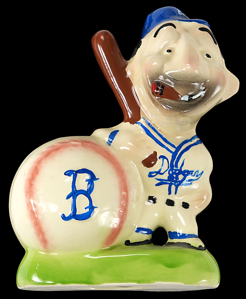1950s Gibbs-Conner Brooklyn Dodgers Bum Mascot Bank
