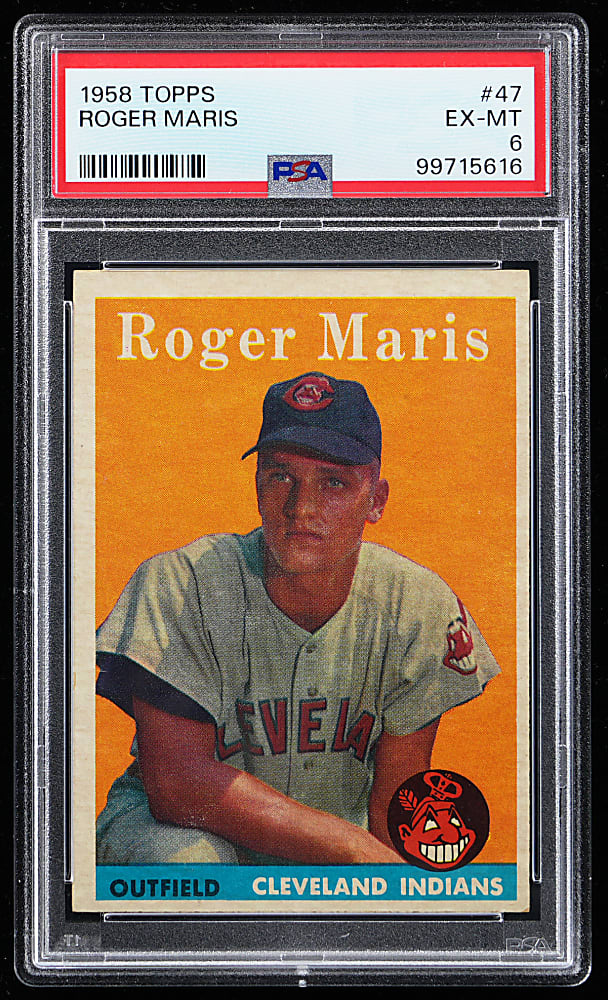 1958 Topps #47 Roger Maris Rookie PSA EX-MT 6