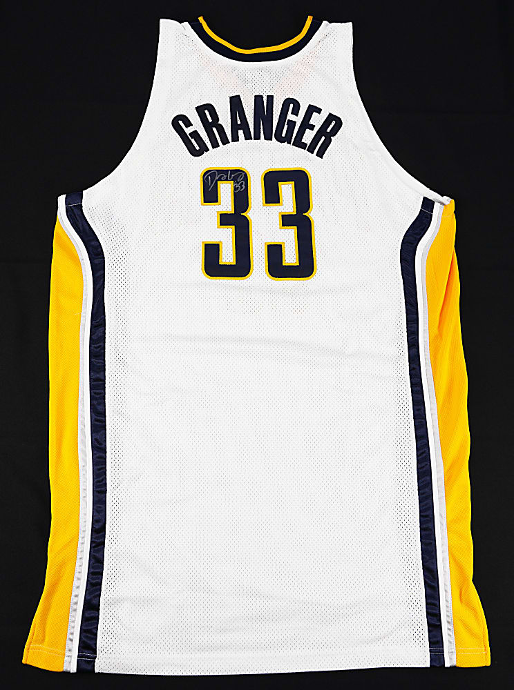 2007-2008 Danny Granger Indiana Pacers Signed Game-Used Home Jersey - GF LOA