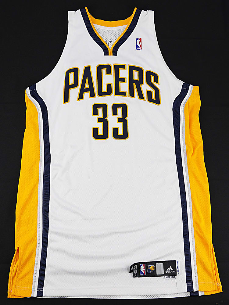 2007-2008 Danny Granger Indiana Pacers Signed Game-Used Home Jersey - GF LOA