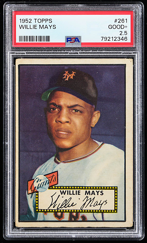 1952 Topps #261 Willie Mays PSA GOOD+ 2.5
