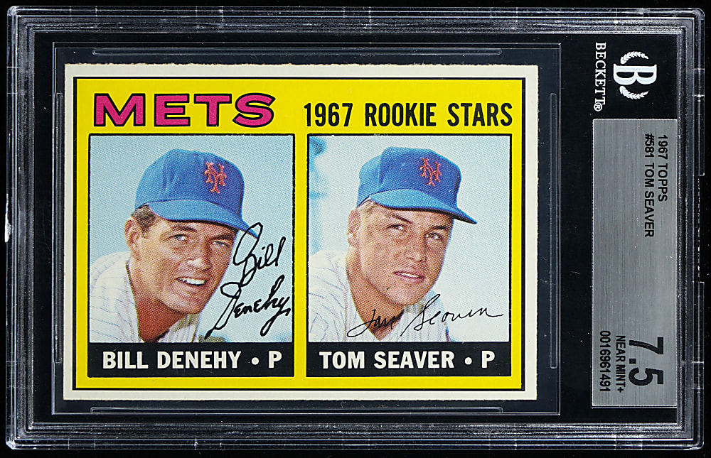 1967 Topps #581 Tom Seaver Rookie BGS NM+ 7.5