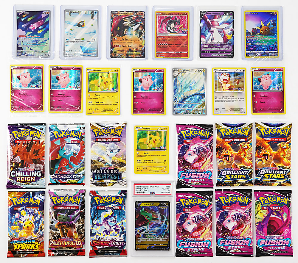 2016-2024 Pokémon Mini Treasure Chest (700+) Including (12) Modern Unopened Booster Packs & Extras