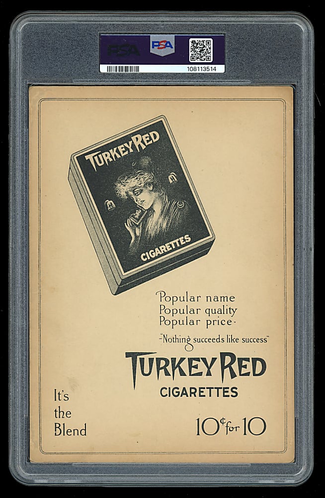 1911 T3 Turkey Red Cabinets #112 Dode Paskert Cincinnati & Philadelphia Ad Back PSA GOOD+ 2.5