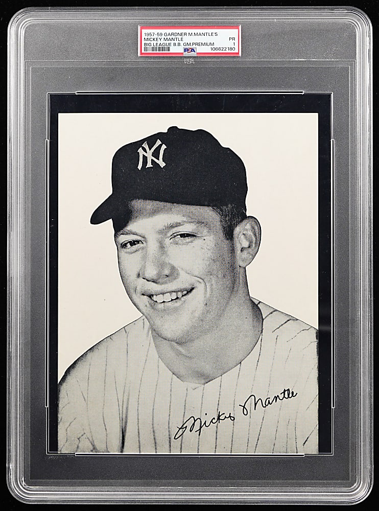 1957-1959 Gardner Mickey Mantle Big League Baseball Game Premium PSA POOR 1