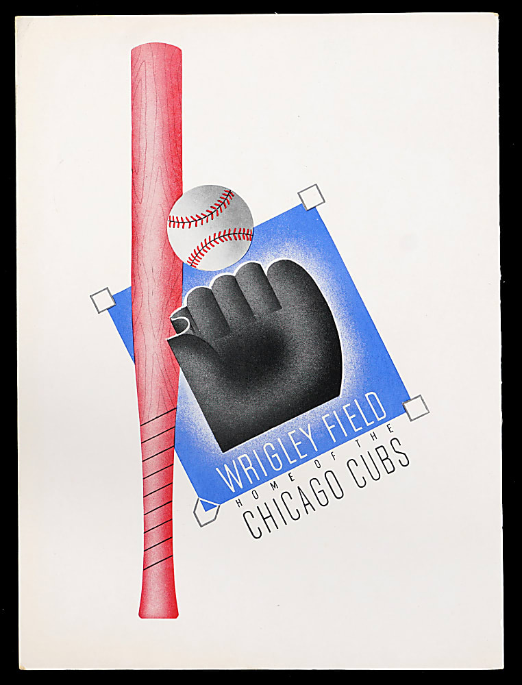 1938 World Series New York Yankees at Chicago Cubs Program with Gehrig - Signed by Gabby Hartnett