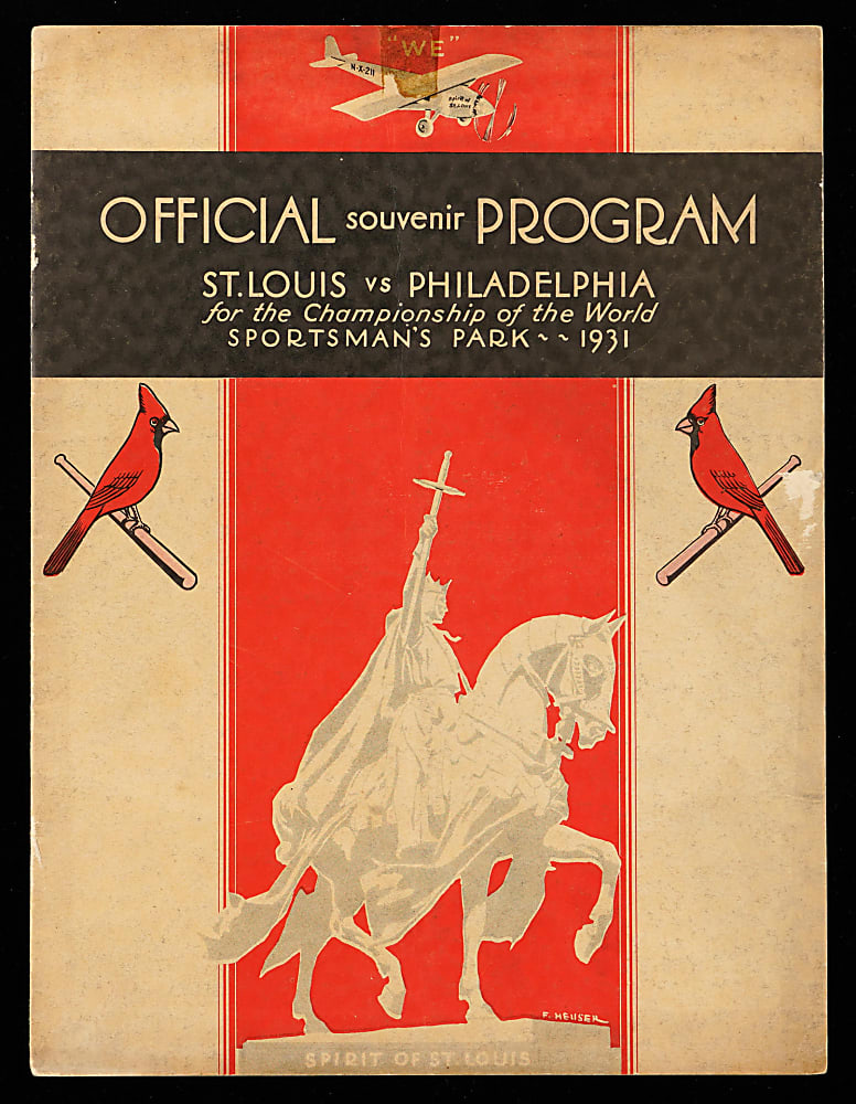 1931 World Series Game 1 Philadelphia Athletics at St. Louis Cardinals Program (Lefty Grove Win)