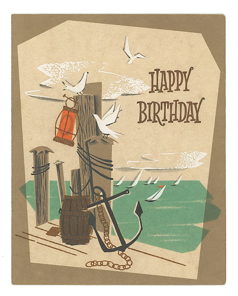1962 New York Mets Coach/Scout Multi-Signed Birthday Card with Rogers Hornsby, "Cookie" Lavagetto & Ray Kennedy