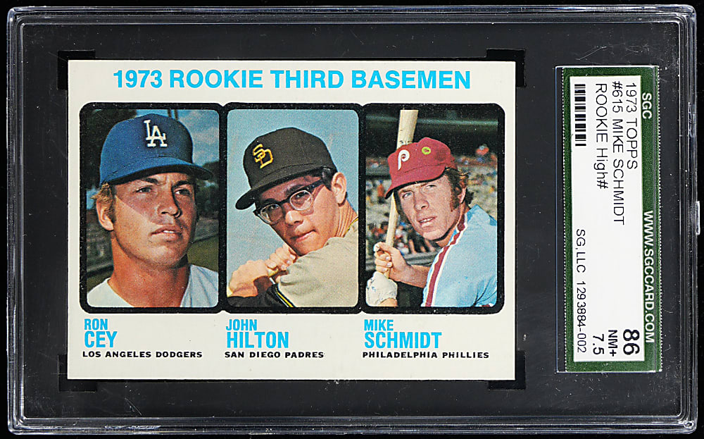 1973 Topps #615 Mike Schmidt Rookie SGC NM+ 7.5